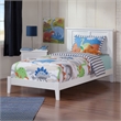 Madison Twin XL Solid Wood Foundation Bed in White