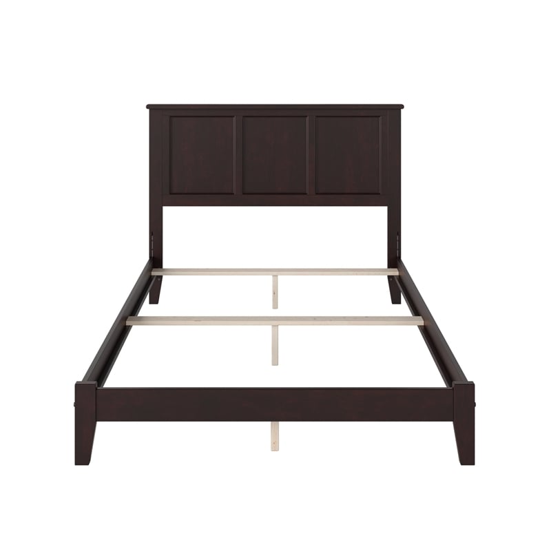 Madison Full Solid Wood Foundation Bed in Espresso