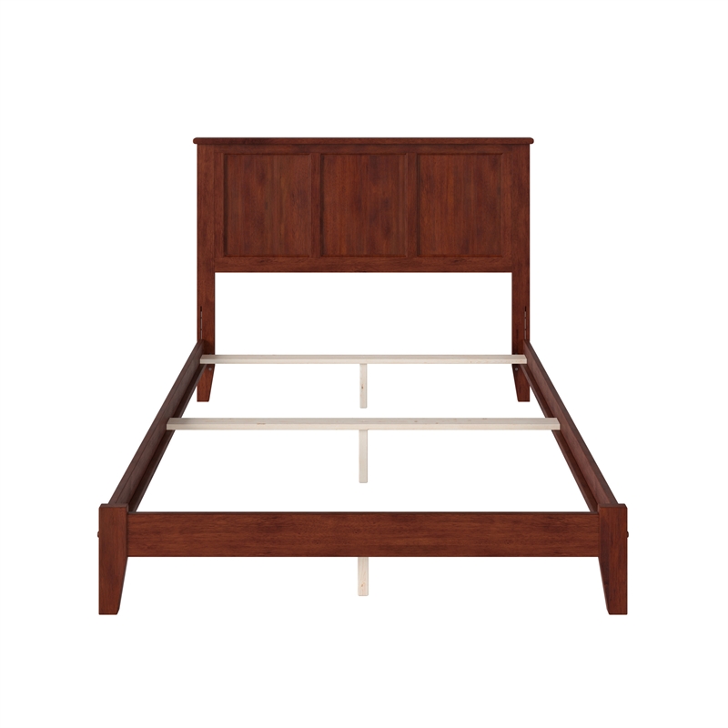 Madison Full Solid Wood Foundation Bed in Walnut
