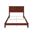 Madison Full Solid Wood Foundation Bed in Walnut