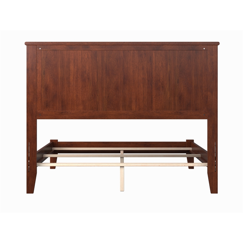 Madison Full Solid Wood Foundation Bed in Walnut