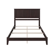 Madison Queen Solid Wood Foundation Bed in Espresso