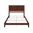Madison King Solid Wood Foundation Bed in Walnut