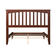 Mission Full Solid Wood Foundation Bed in Walnut