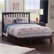 Mission King Solid Wood Foundation Bed in Espresso