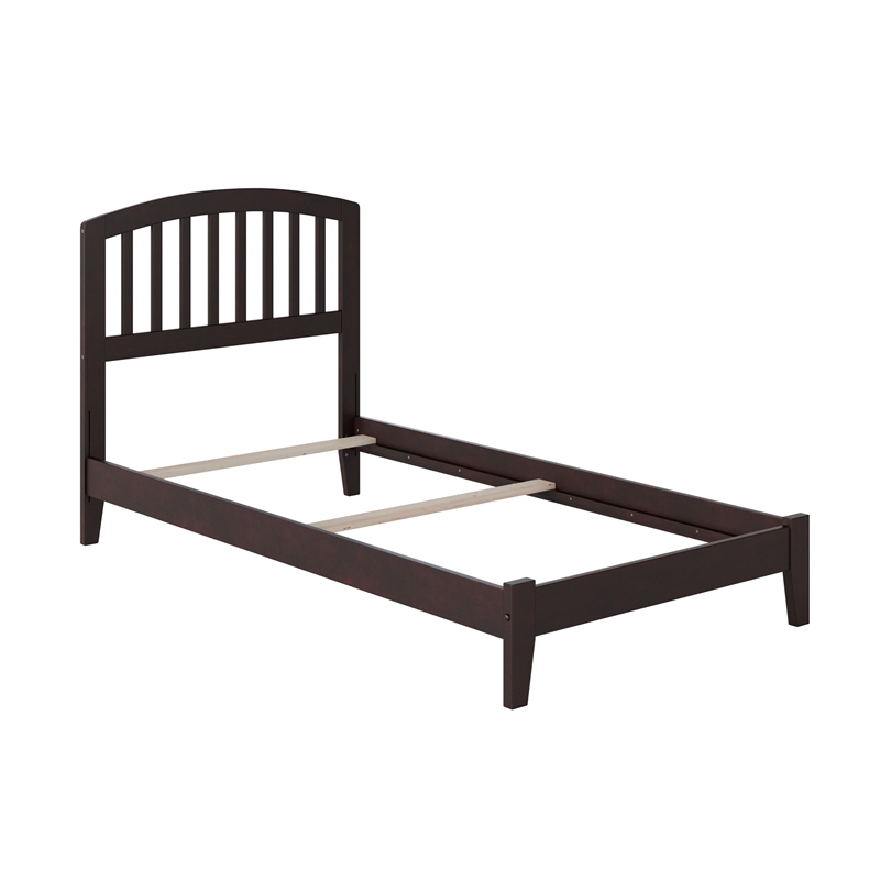 Richmond Twin XL Solid Wood Foundation Bed in Espresso