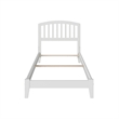 Richmond Twin Solid Wood Foundation Bed in White