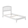 Richmond Twin Solid Wood Foundation Bed in White