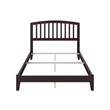 Richmond Full Solid Wood Foundation Bed in Espresso
