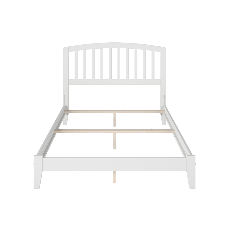 Richmond Full Solid Wood Foundation Bed in White