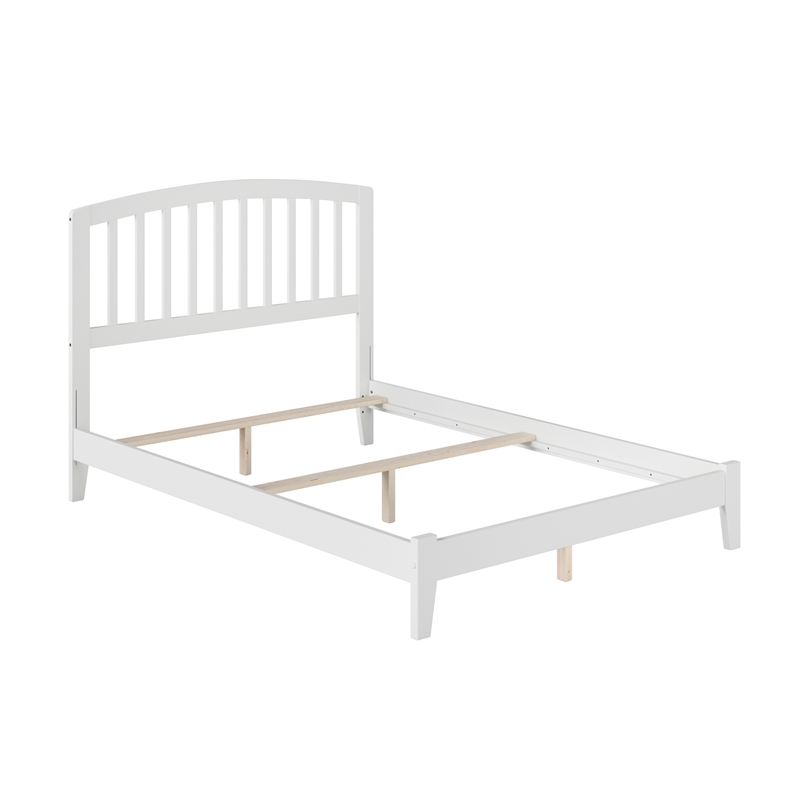 Richmond Full Solid Wood Foundation Bed in White