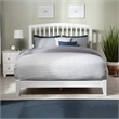 Richmond Queen Solid Wood Foundation Bed in White