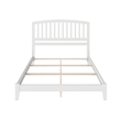 Richmond Queen Solid Wood Foundation Bed in White