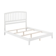Richmond Queen Solid Wood Foundation Bed in White