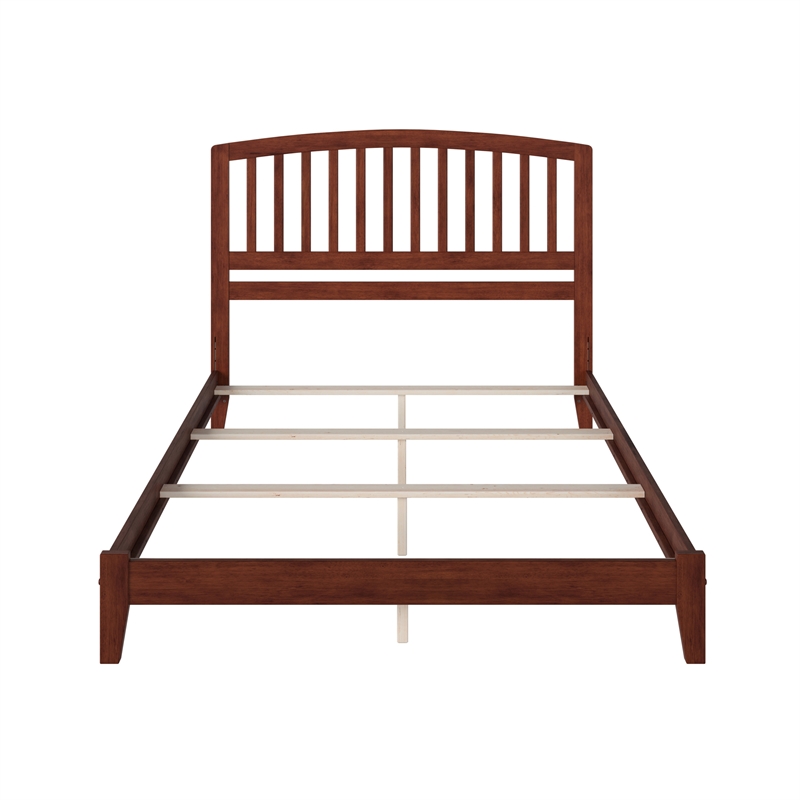 Richmond King Solid Wood Foundation Bed in Walnut