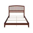 Richmond King Solid Wood Foundation Bed in Walnut