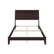 Portland Full Solid Wood Foundation Bed in Espresso