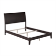 Portland Full Solid Wood Foundation Bed in Espresso