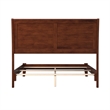 Portland Full Solid Wood Foundation Bed in Walnut