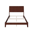 Portland Full Solid Wood Foundation Bed in Walnut
