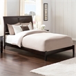 Portland Queen Solid Wood Foundation Bed in Espresso