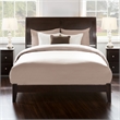 Portland Queen Solid Wood Foundation Bed in Espresso