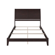Portland Queen Solid Wood Foundation Bed in Espresso