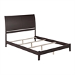 Portland Queen Solid Wood Foundation Bed in Espresso
