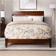 Portland Queen Solid Wood Foundation Bed in Walnut