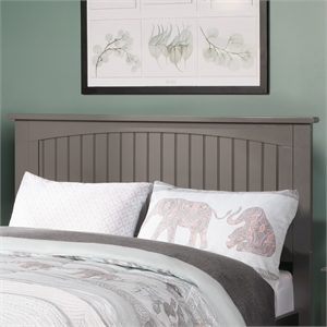 Nantucket Full Wood Panel Headboard in Grey