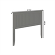 Nantucket Full Wood Panel Headboard in Grey