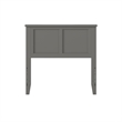 Madison Twin Solid Wood Panel Headboard in Grey