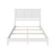 Madison King Solid Wood Foundation Bed in White