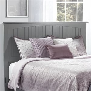 Nantucket King Wood Panel Headboard in Grey