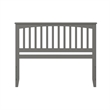 Mission Queen Wood Headboard in Grey