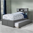 AFI Newport Twin Solid Wood with Twin Trundle in Grey