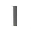 AFI Newport Twin Solid Wood Bookcase Headboard in Gray