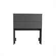 AFI Newport Twin Solid Wood Bookcase Headboard in Gray