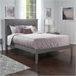 Nantucket Queen Solid Wood Platform Bed in Grey