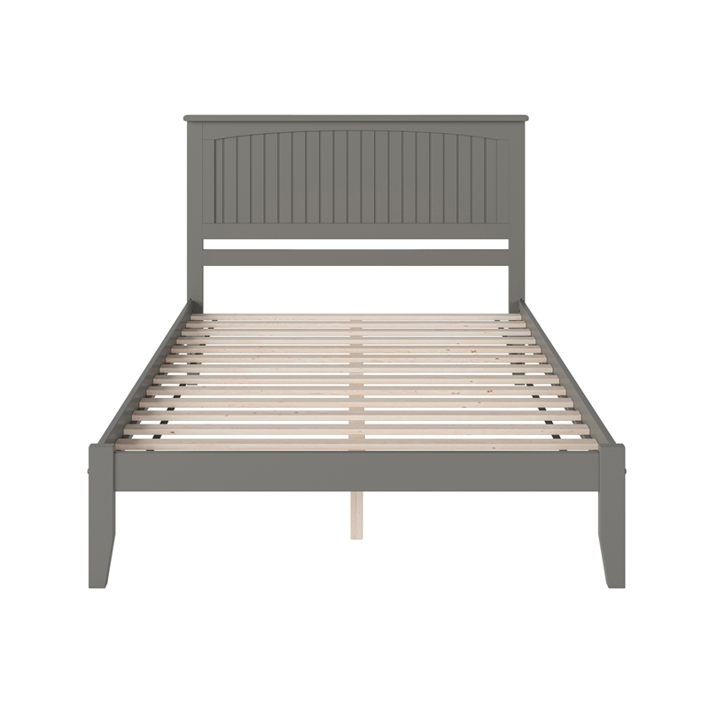 Nantucket Queen Solid Wood Platform Bed in Grey