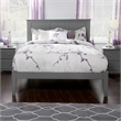 Madison Queen Solid Wood Platform Bed in Grey