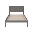 Nantucket Full Solid Wood Platform Bed in Grey