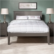 Nantucket Full Solid Wood Platform Bed in Grey
