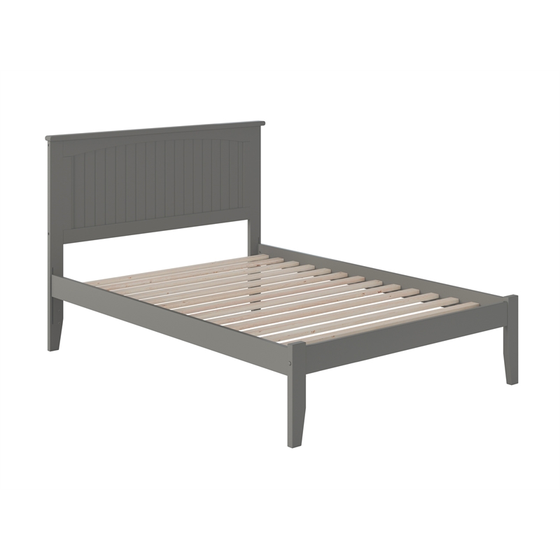 Nantucket Full Solid Wood Platform Bed in Grey