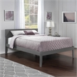Orlando Full Solid Wood Platform Bed in Grey