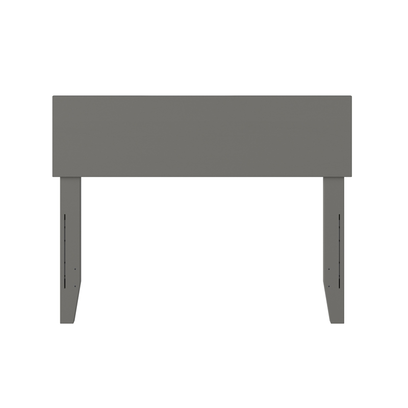 Orlando Twin Modern Wood Panel Headboard in Grey