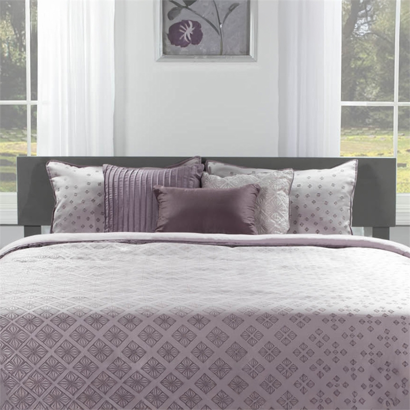 Orlando Full Modern Wood Panel Headboard in Grey