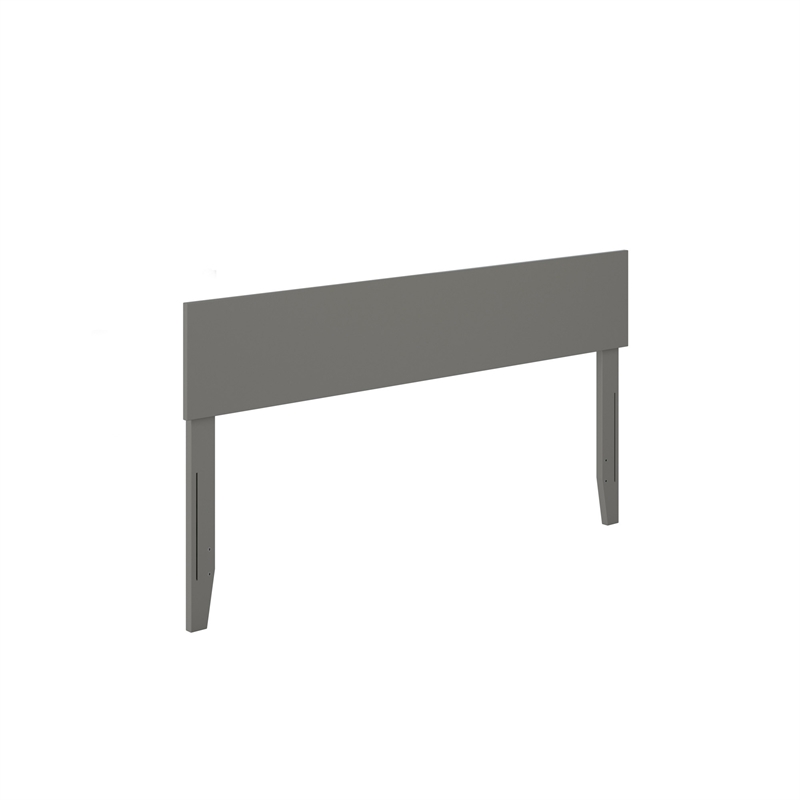 Orlando King Modern Wood Panel Headboard in Grey