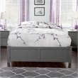 AFI Concord Full Solid Wood Platform Bed with Twin Trundle in Gray