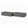 AFI Urban Solid Wood Twin or Full Bed Drawer in Gray (Set of 2)